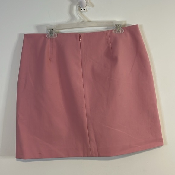 Career Contemporary Mini Skirt LOFT Pink 14 Zip Barbiecore Femme Retro Mod - Picture 8 of 13